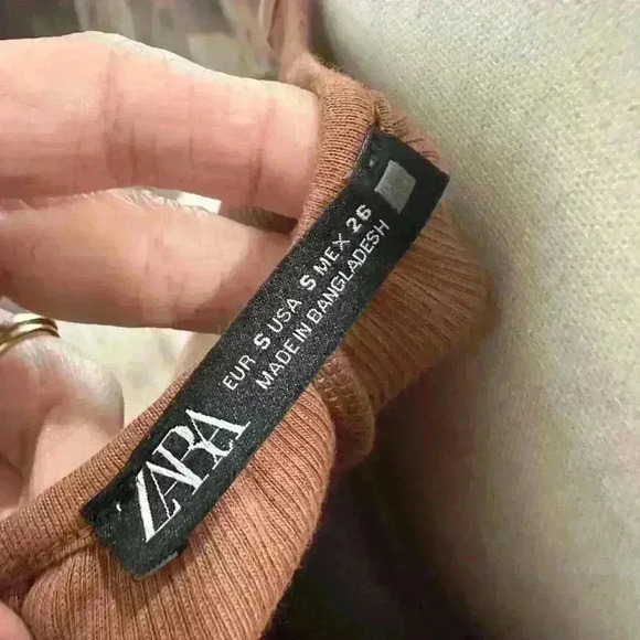 Zara Mauve Women’s Strappy Rib Maxi Dress Small Low Back - Picture 4 of 5